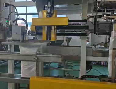 Solution de chaîne d'assemblage pour machine d'emballage de sel : VFFS haute vitesse et intégration de mise en sac à gueule ouverte