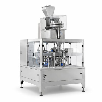Machine de remplissage et de scellage automatique de sachets préformés pour sel, sel assaisonné et sel de spécialité