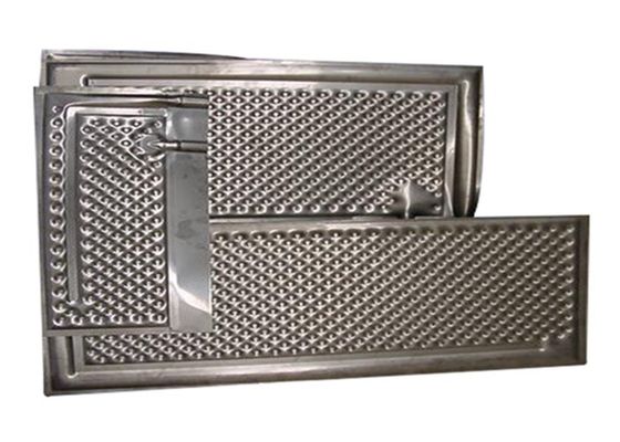 Double plat de relief d'oreiller d'acier inoxydable pour le refroidissement de chauffage