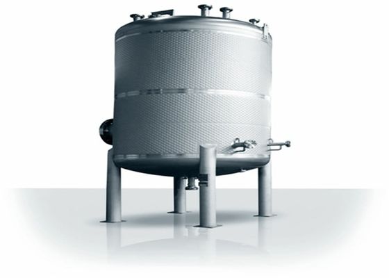 Réservoir de veste de plat d'oreiller de l'acier 316L de Staineless, réacteur de cuve de stockage revêtu de vin