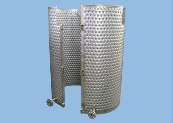 réservoir de veste de plat de l'oreiller 500L, 1.6M Beer Fermentation Tank avec la veste de refroidissement