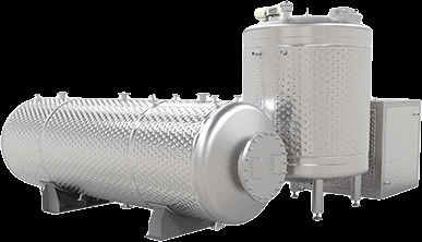 Réservoir de veste de plat d'oreiller de refroidissement du lait, réservoir revêtu de l'acier inoxydable 150L