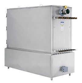 Cabinet plus froid à couche descendante de plat d'oreiller d'acier inoxydable