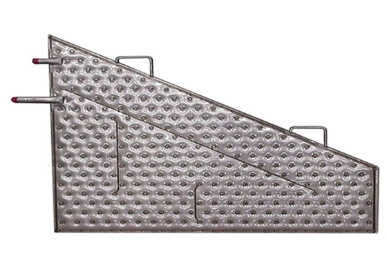 l'échangeur de chaleur soudé double par mur de plat de 1.5x2m a embrévé le type vaporisateur de plat